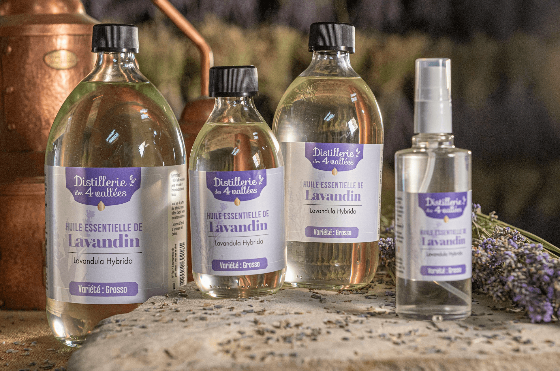 Huile essentielle de lavandin Grosso HVE - Flacon classique – Image 3