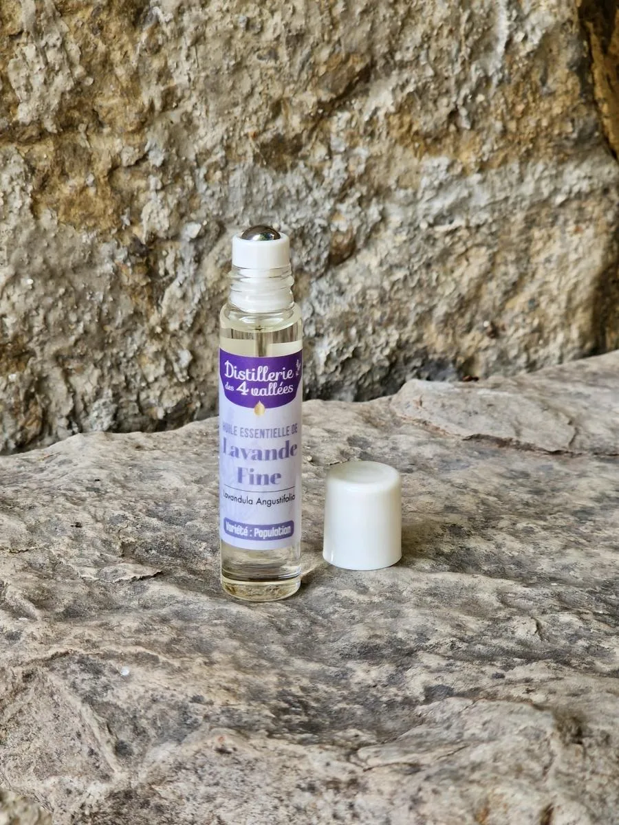 Huile essentielle de lavande fine de population en Flacon roll-on – Image 2
