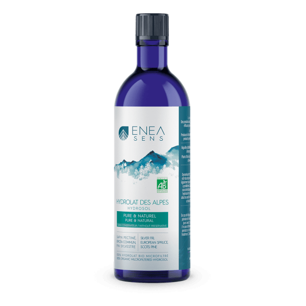 Flacon de 200 ml d'hydrolat de résineux bio.