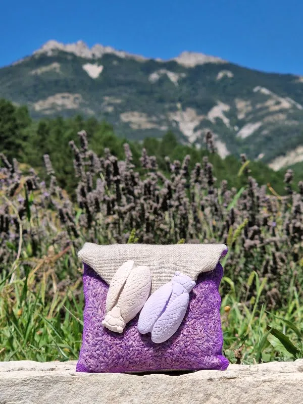 Lot De 4 Sachets Parfumés Lavande - Tissu, Vides à Remplir, Pour Tiroir Ou Placard, Neuf