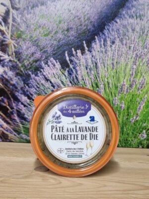 Bocal de pâté fleurs de lavande et Clairette de Die.