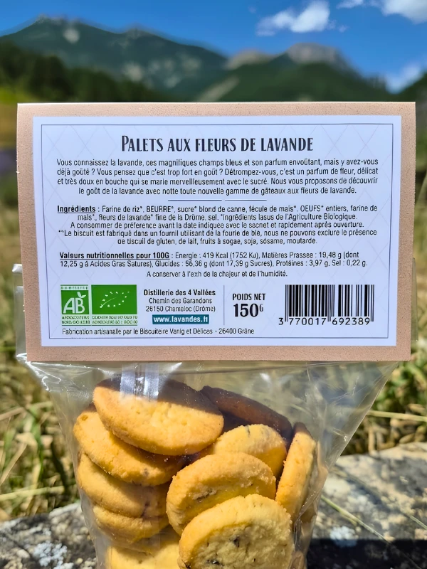 Palets Bio aux fleurs de lavande 150 g – Image 3