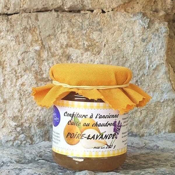 Confiture poire/lavande - Pot de 220 g