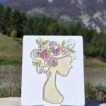 Diffuseur d'huile essentielle artisanal GM - Femme fleurs