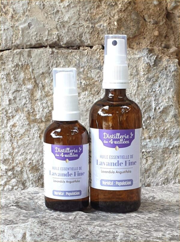 Huile essentielle de lavande fine de population HVE - Flacon vaporisateur