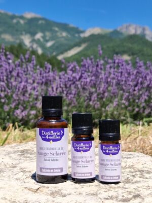 Huile essentielle de sauge sclarée Bio - Flacon codigoutte