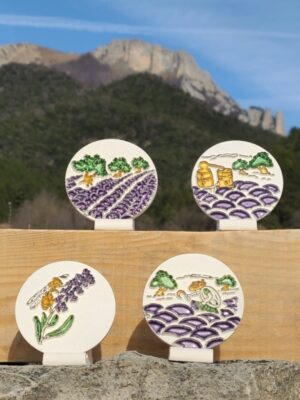 Diffuseur d'huile essentielle artisanal provençaux • Rond PM