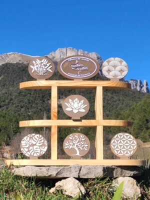 Diffuseur d'huile essentielle artisanal Terre brune - Rond GM