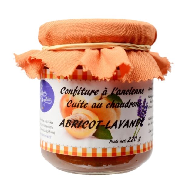 Confiture abricot et fleurs de lavande