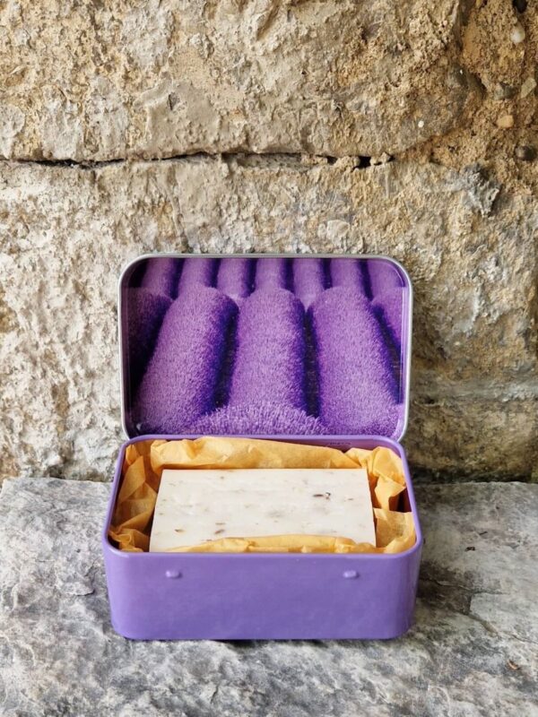 Boite savon 125 g - Rangs de lavande