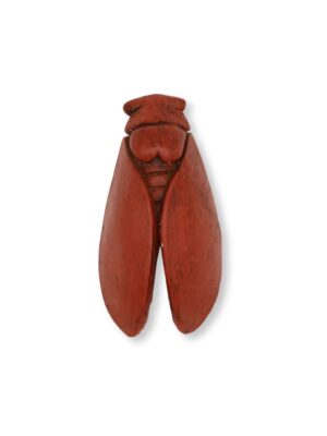 Cigale plâtre peint et ciré 9 cm