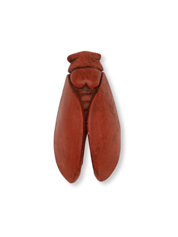 Cigale plâtre peint et ciré 9 cm