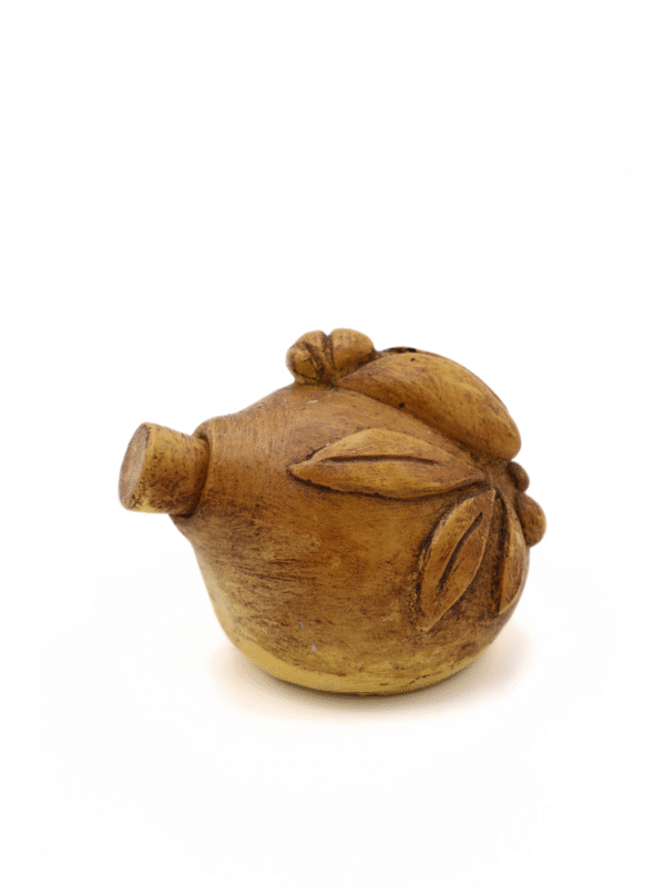 Diffuseur fiole plâtre peint et ciré
