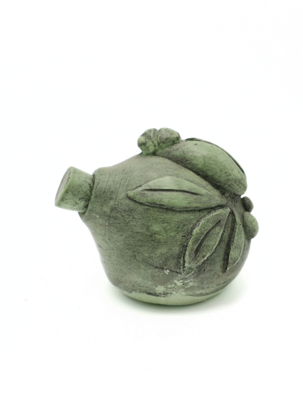 Diffuseur fiole plâtre peint et ciré