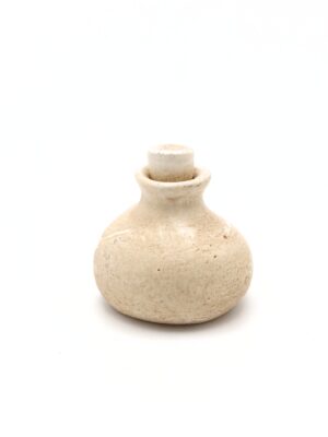 Diffuseur fiole plâtre peint et ciré