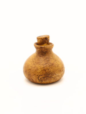 Diffuseur fiole plâtre peint et ciré – Rond