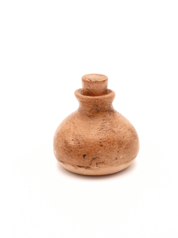 Diffuseur fiole plâtre peint et ciré – Rond