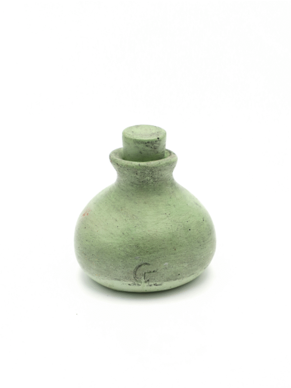 Diffuseur fiole plâtre peint et ciré – Rond