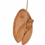 Porte-encens plâtre peint et ciré - Ovale