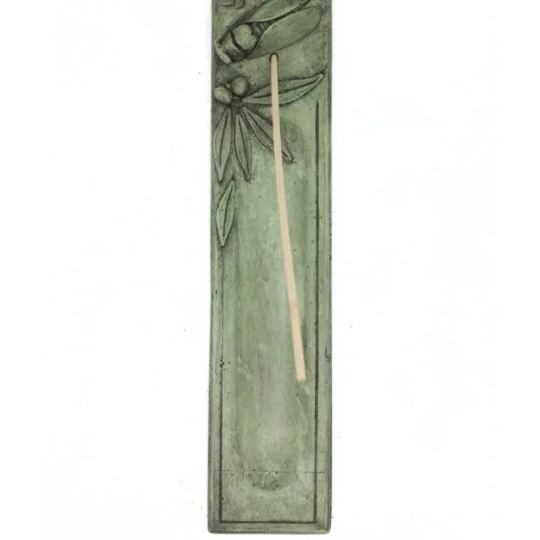 Porte-encens plâtre peint et ciré – Plumier