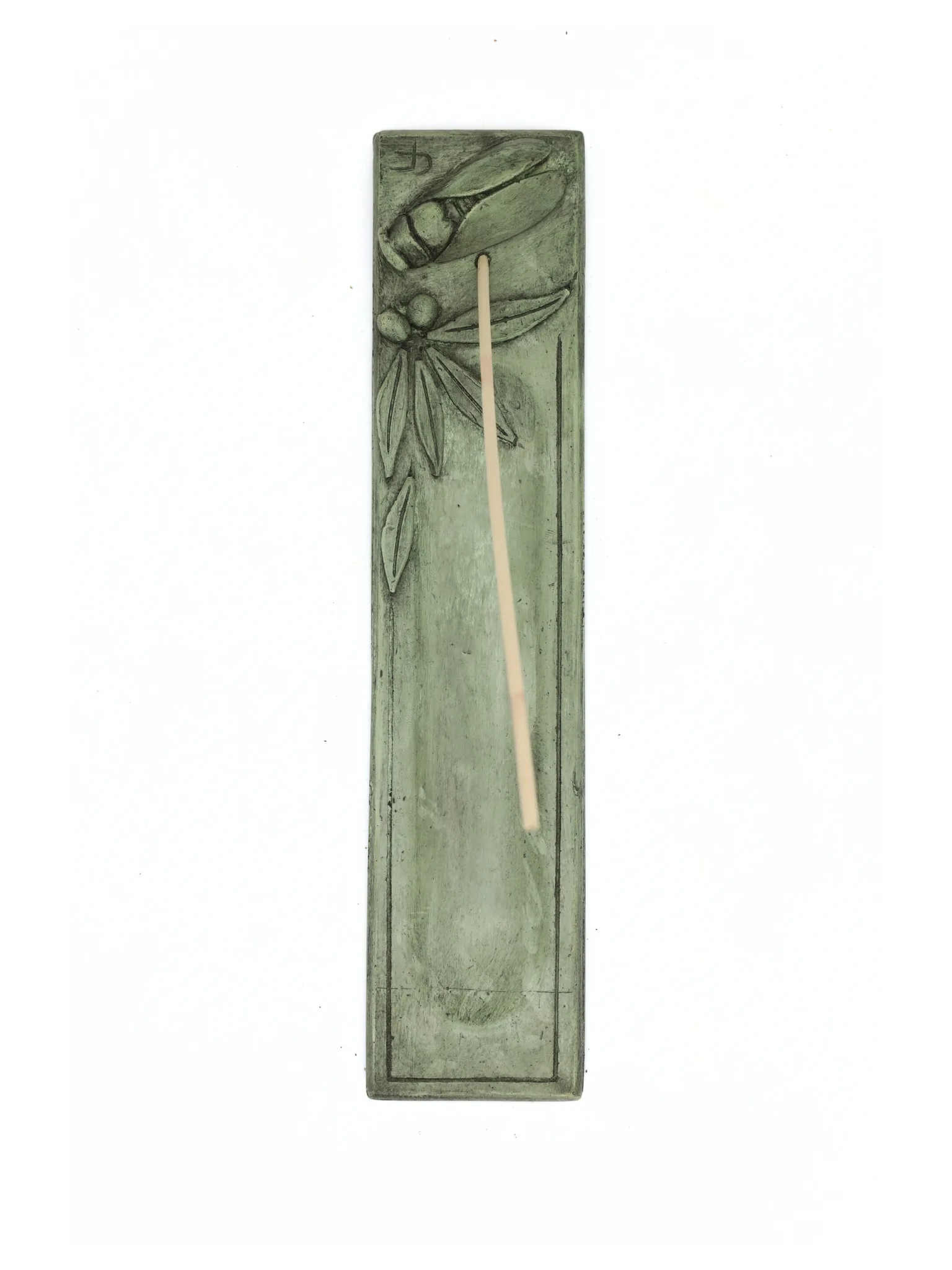 Porte-encens plâtre peint et ciré – Plumier