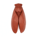 Cigale plâtre peint et ciré 21 cm