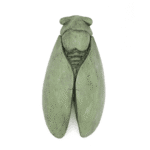 Cigale plâtre peint et ciré 16 cm