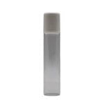 Roll-on en verre blanc vide avec bille et bouchon - 5 ml