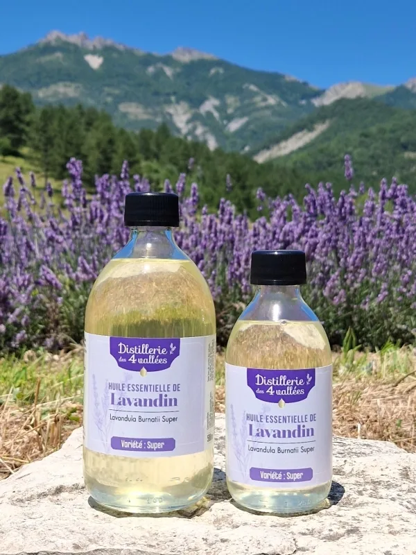 Huile essentielle de lavandin Super Bio - Flacon bouchon classique