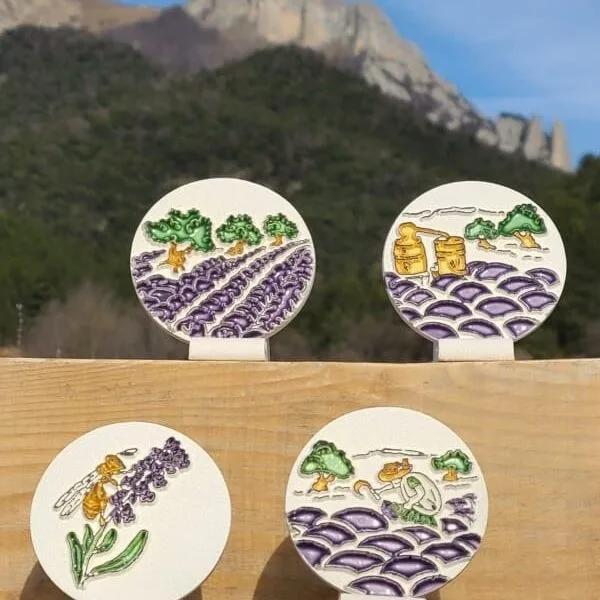 Diffuseur d'huile essentielle artisanal provençaux • Rond PM