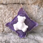 Sachet de fleurs lavande carré - Ourson