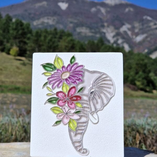 Diffuseur d'huile essentielle artisanal GM - Éléphant