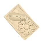 Boite lavande plâtre peint et ciré - Rectangle