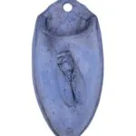 Soliflore plâtre peint et ciré GM