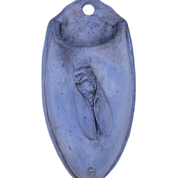 Soliflore plâtre peint et ciré GM