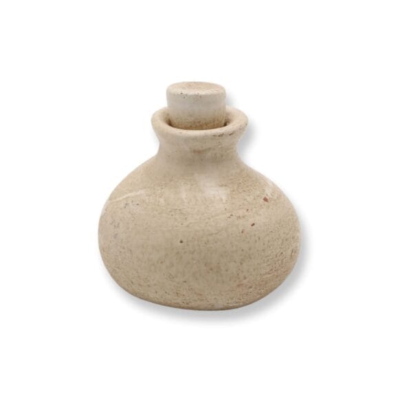 Diffuseur fiole plâtre peint et ciré - Rond