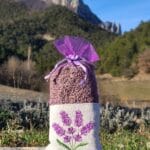 Sachet de lavande brodé en organza GM