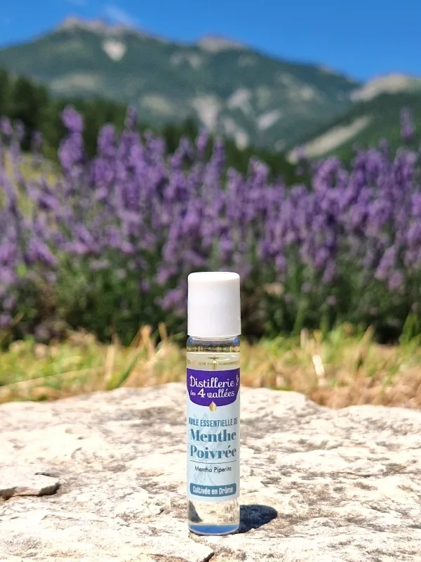 Huile essentielle de menthe poivrée Bio – Roll-on 5 ml