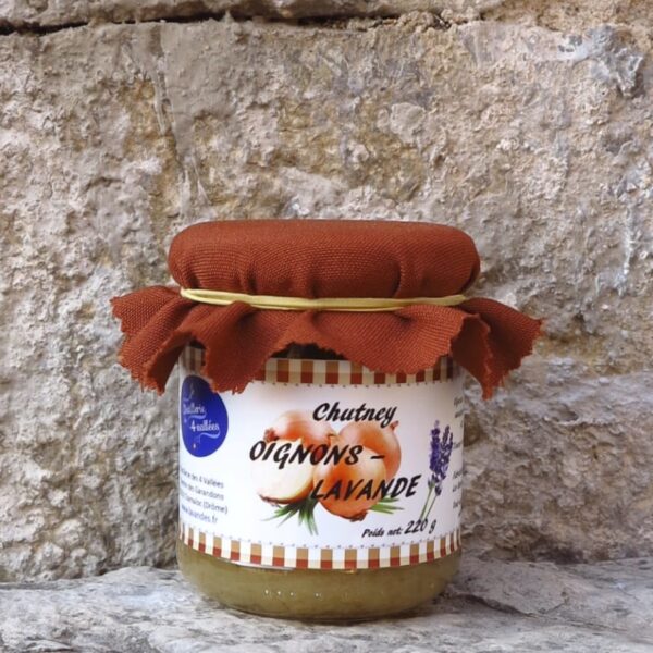 Chutney d'oignons et fleurs de lavande