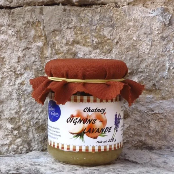 Chutney d'oignons et fleurs de lavande