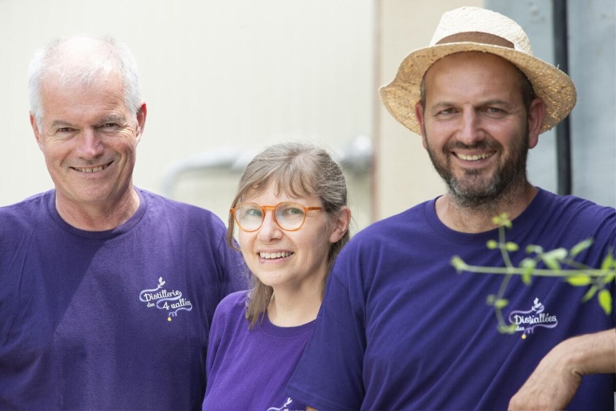 famille Aubanel et Maxime Méjean producteurs et distillateurs de lavande en Drôme