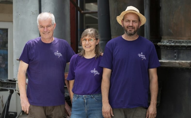 les trois gérants de l’exploitation lavandicole de la Distillerie des 4 Vallées