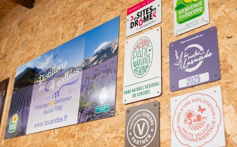 partenaires et engagements de la Distillerie des 4 Vallées en Drôme