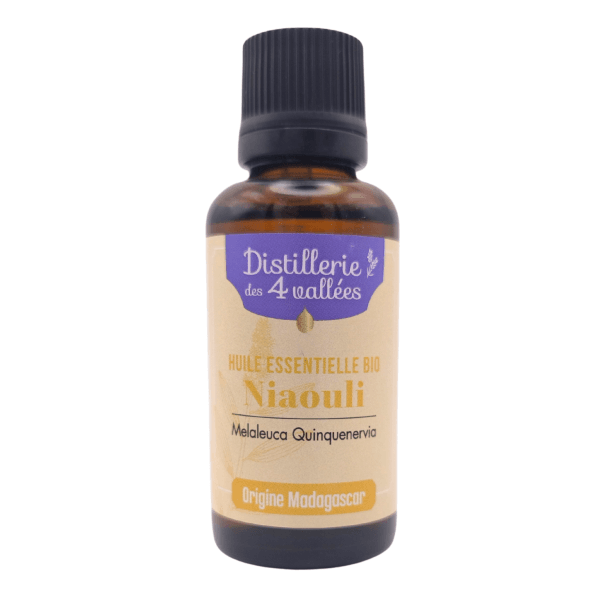 huile essentielle de niaouli · flacon 10 ml · diffusion purifiante · origine Madagascar, conditionné en France