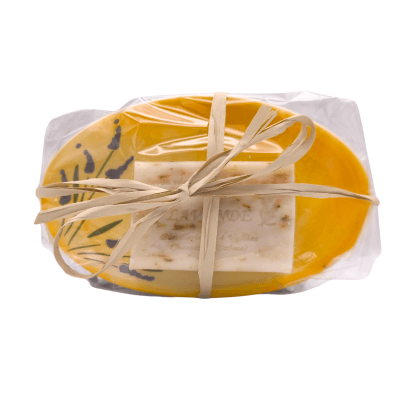 Lot porte savon provençal et savon 125 g