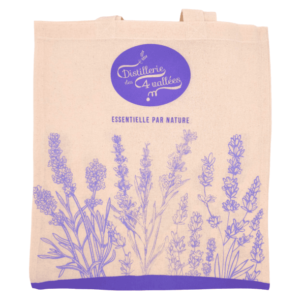 tote bag lavande · sac en toile · cabas réutilisable du quotidien ·