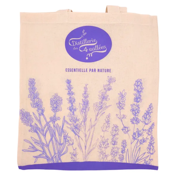 tote bag lavande · sac en toile · cabas réutilisable du quotidien ·