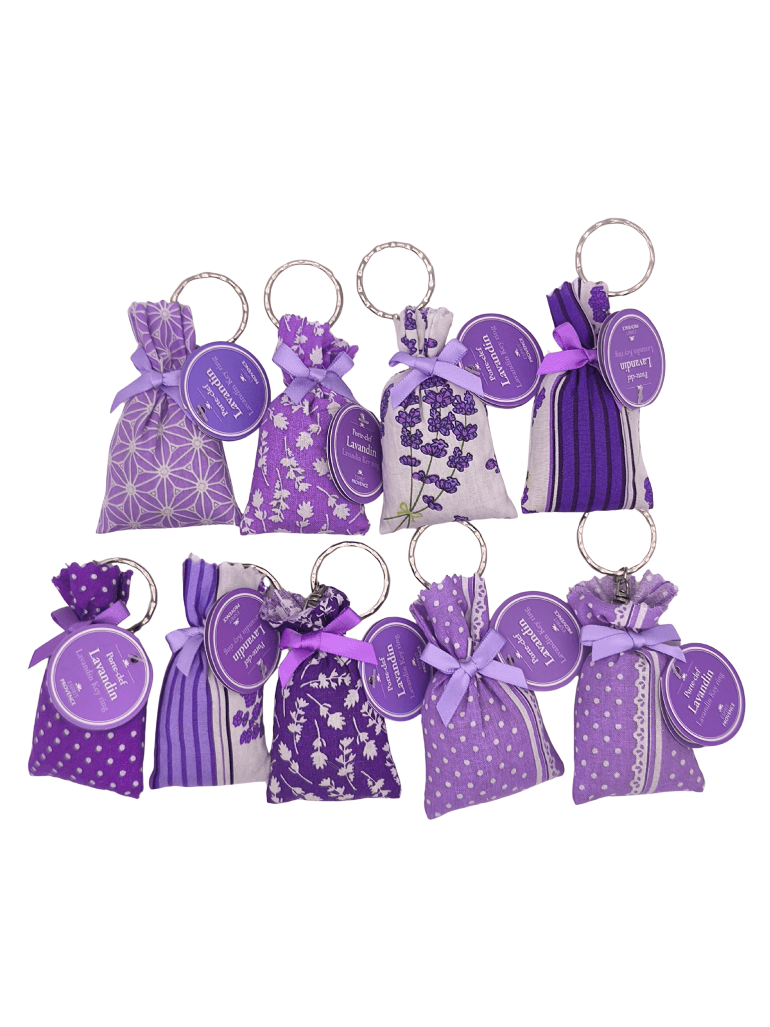 porte-clés lavandin Provence · sachet parfumé nomade · diffuse parfum floral frais · fabrication locale