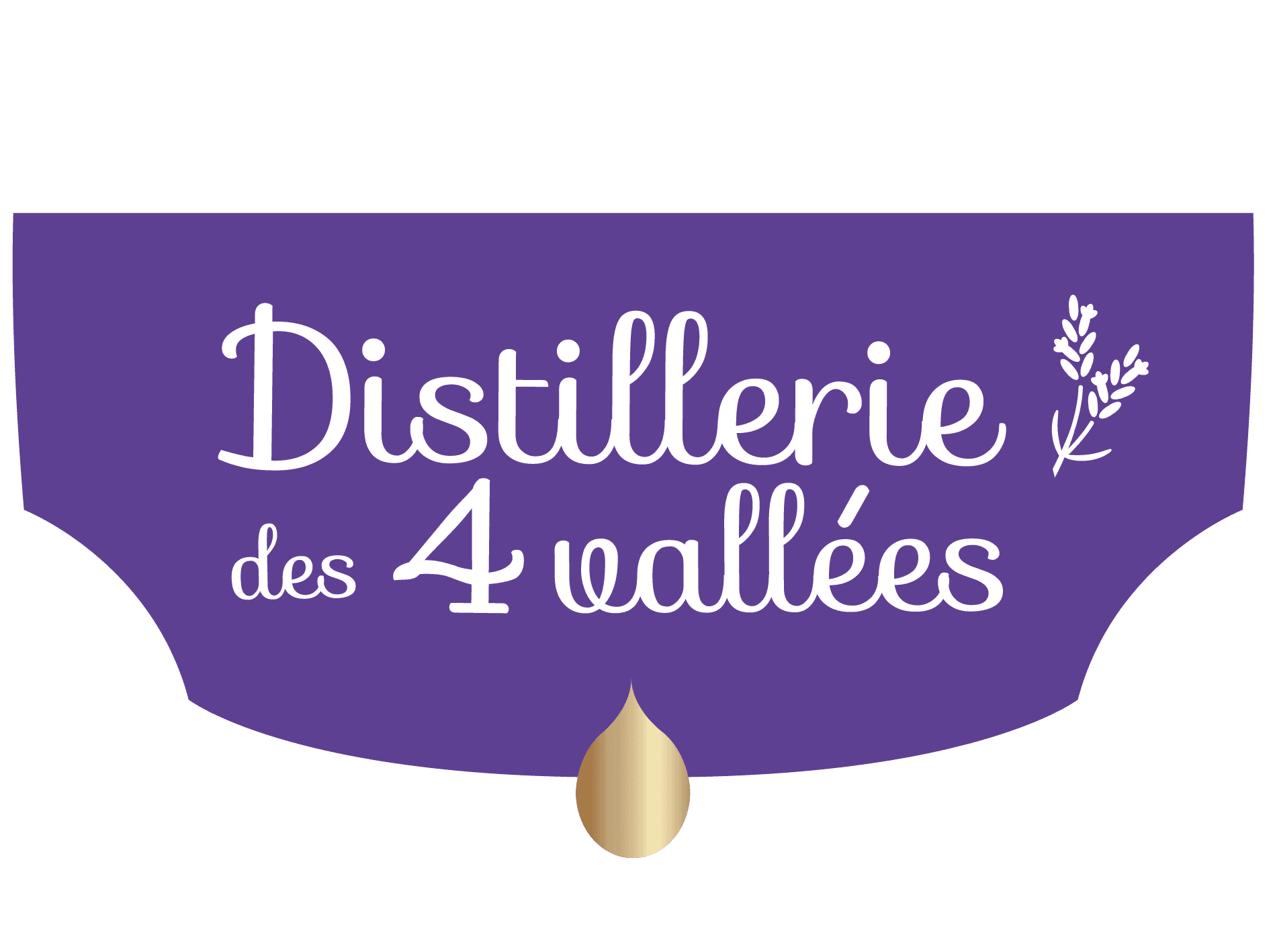 logo distillerie des 4 violet