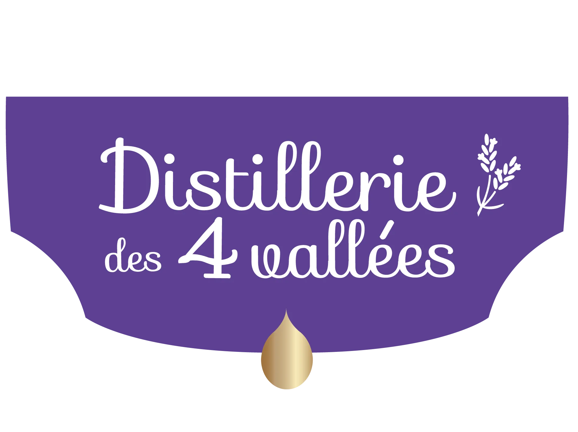logo distillerie des 4 violet